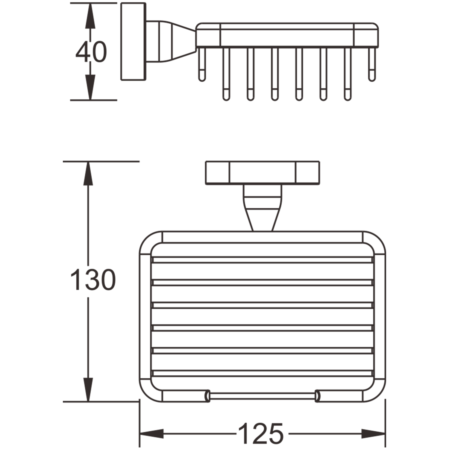 Мыльница металлическая BELZ (B90502-1) - фото 2
