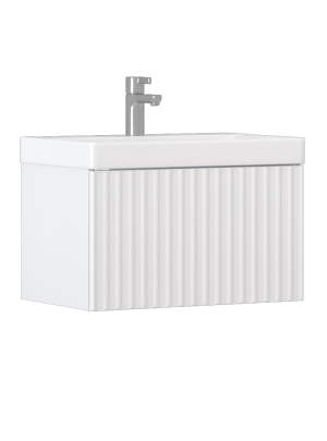 Тумба подвесная Velvex Compo 60.1Y, белый (tp.COM.9696.60.1Y белый глянец)