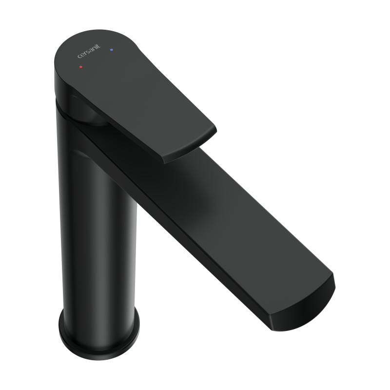 Смеситель для раковины CERSANIT CITY высокий однорычажный черный (68397) - фото 3