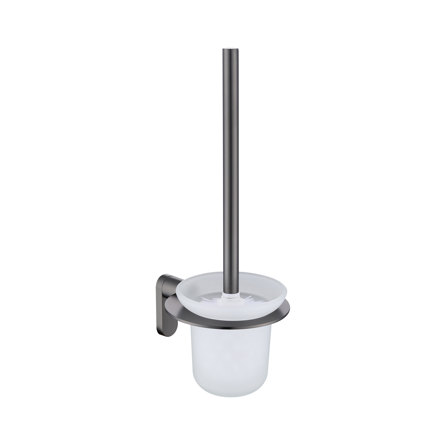 Ёршик для унитаза Raglo с держателем, графит (R300.10.09) - фото 1