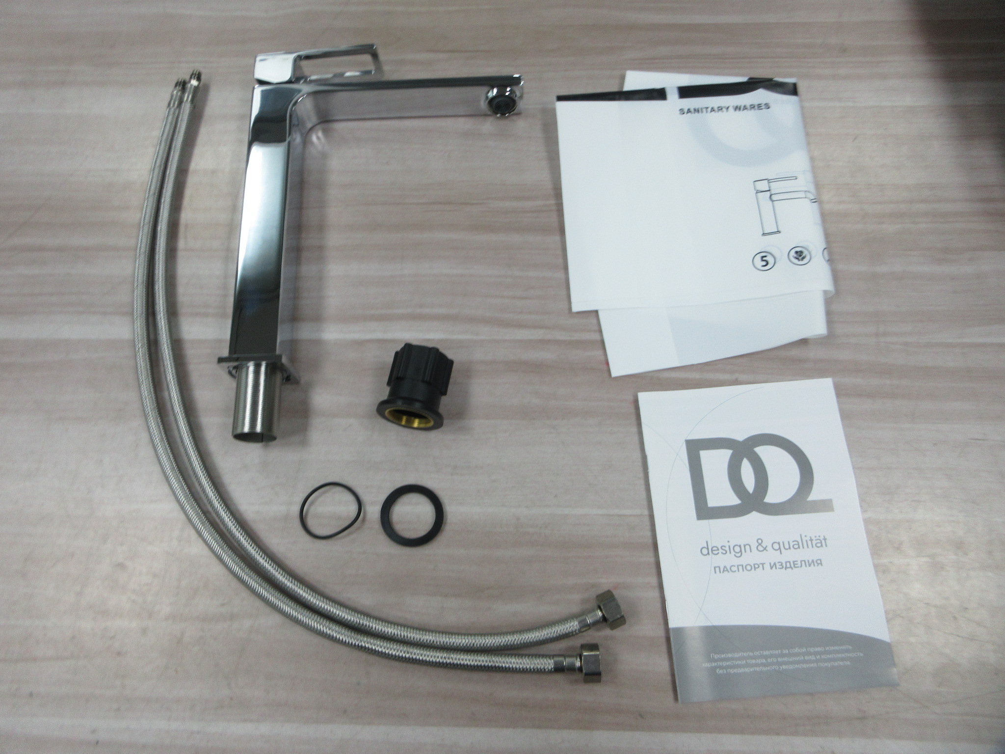 Смеситель для раковины высокий DQ Dortmund хром (DA1712001) - фото 6