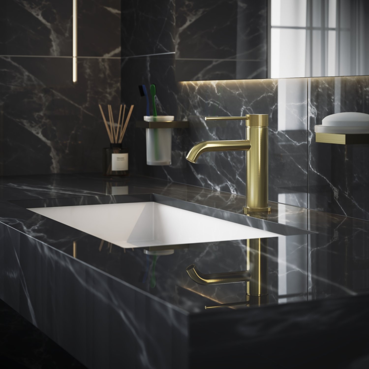 Смеситель для раковины Timo Saona золото матовое (2461/17F) - фото 2