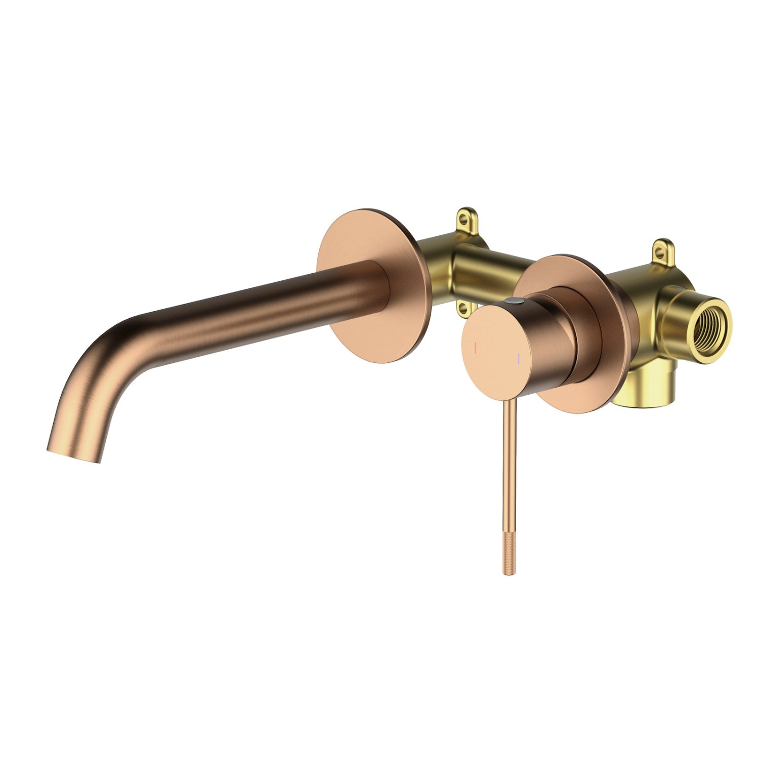 Смеситель для раковины встроенный Timo Saona розовое золото (2372/19SM) - фото 1