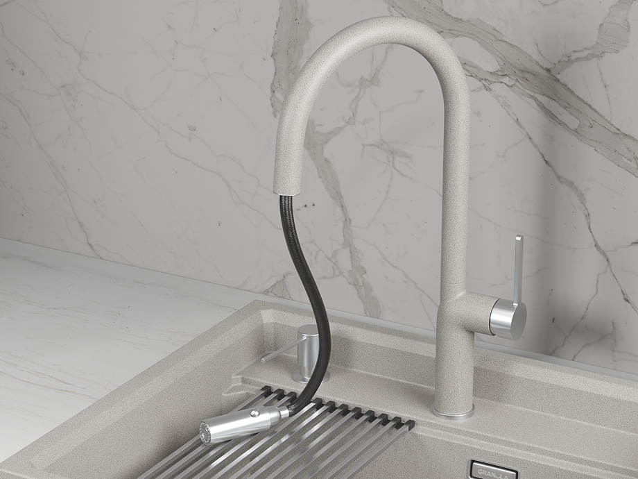 Смеситель для кухни GRANULA (9010, БАЗАЛЬТ) - фото 3