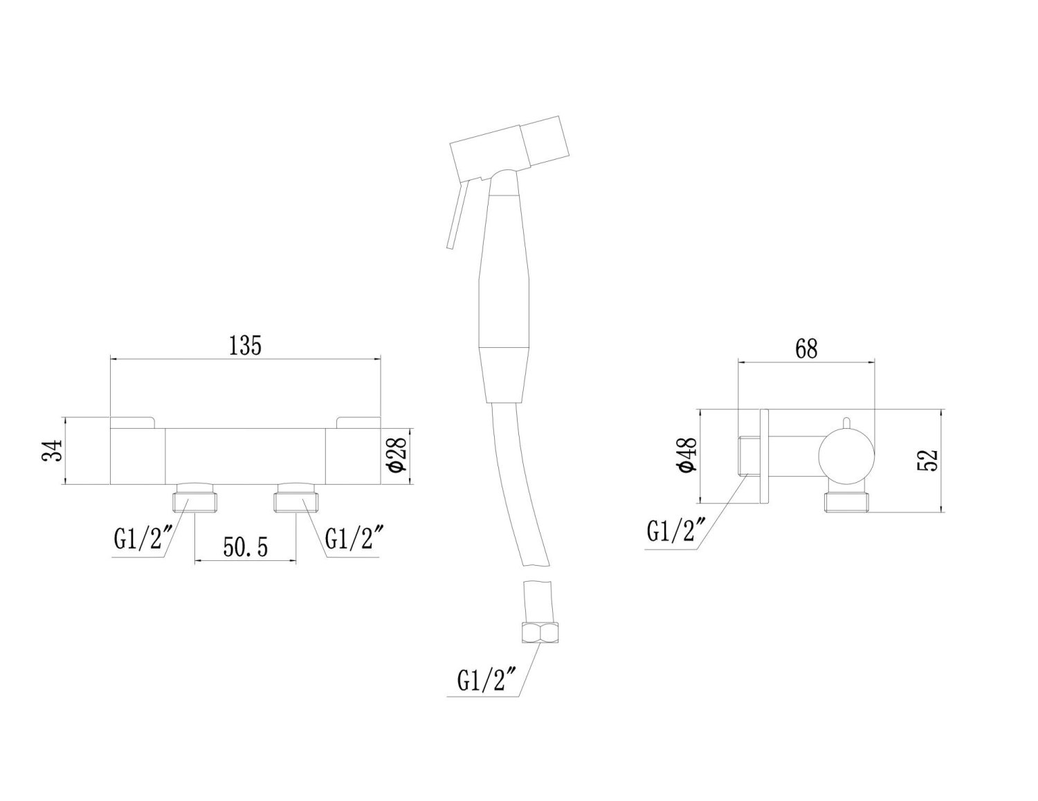 Смеситель для гигиенического душа Fmark (FS-FXQ03C) - фото 2