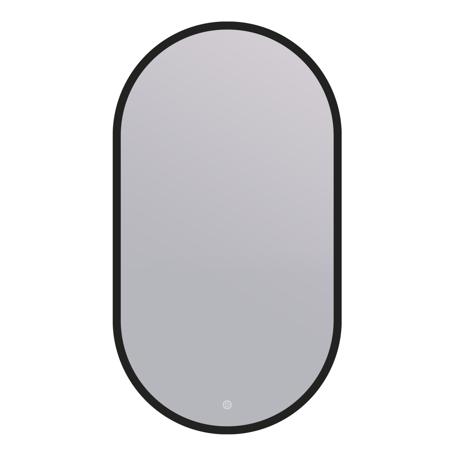 Зеркало DQ Мюнхен (München) Лайт 90х45 черный (DQMMUC9045LTBLK)