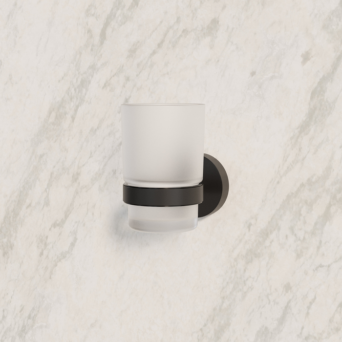 Подстаканник одинарный, черный матовый, матовое стекло, сплав металлов, Sena, IDDIS, SENSBG1i45 - фото 3