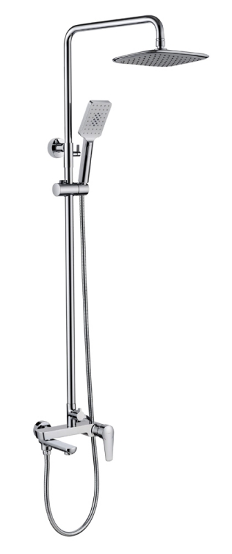 Душевая колонна Bravat Arden со смесителем для ванны и душа (F6351385CP-A1-RUS)  - фото 1
