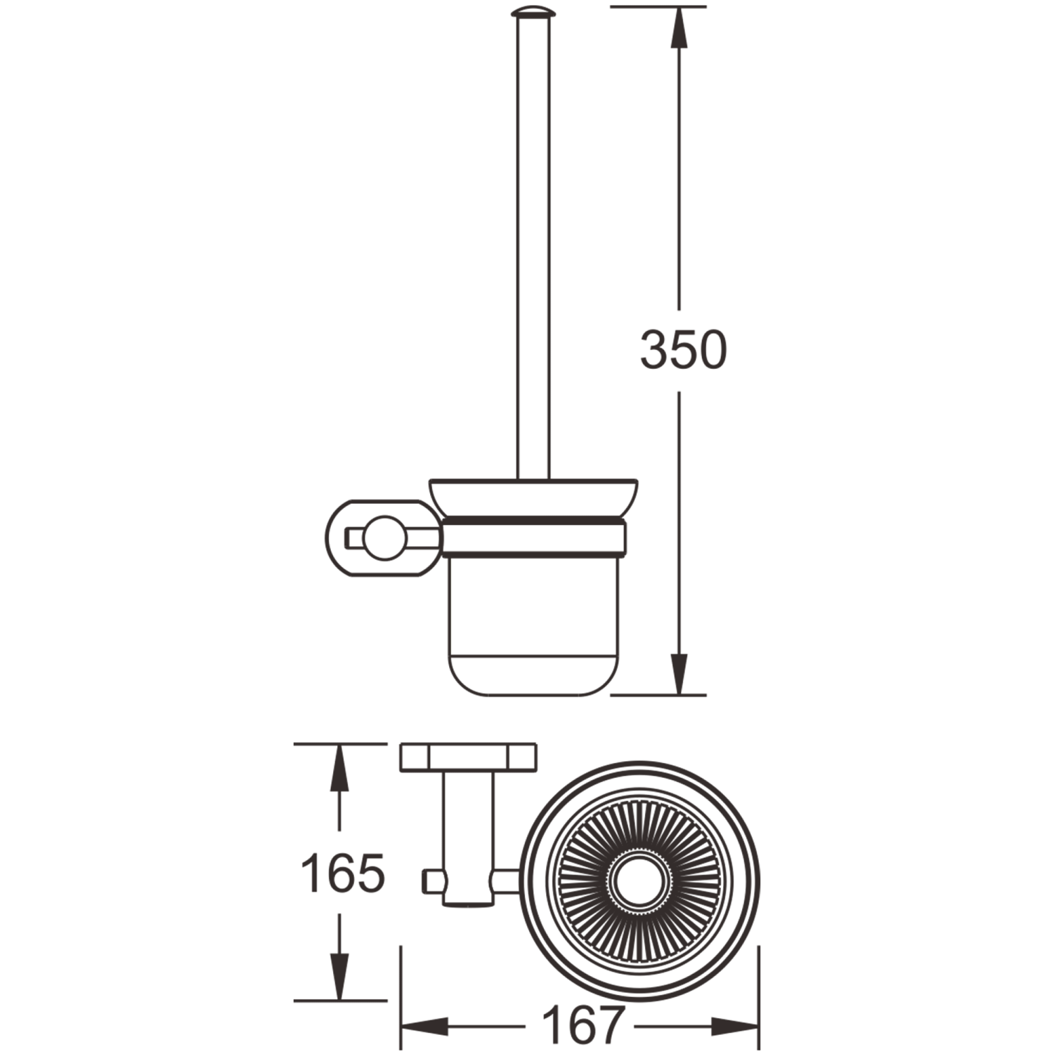 Ёршик туалетный настенный BELZ (B90510) - фото 2