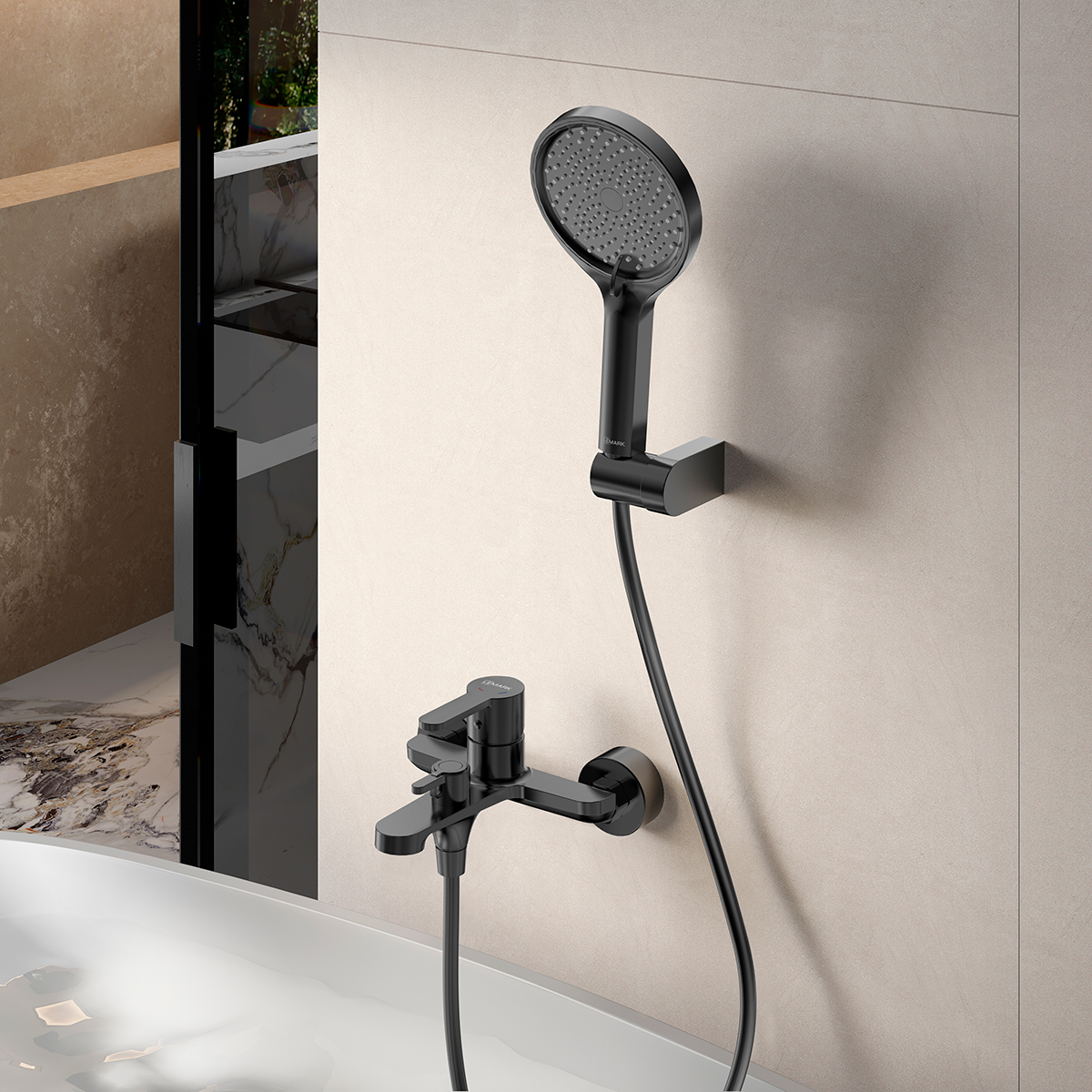 Смеситель Lemark Ladoga для ванны (LMF-0722B-BL) - фото 2