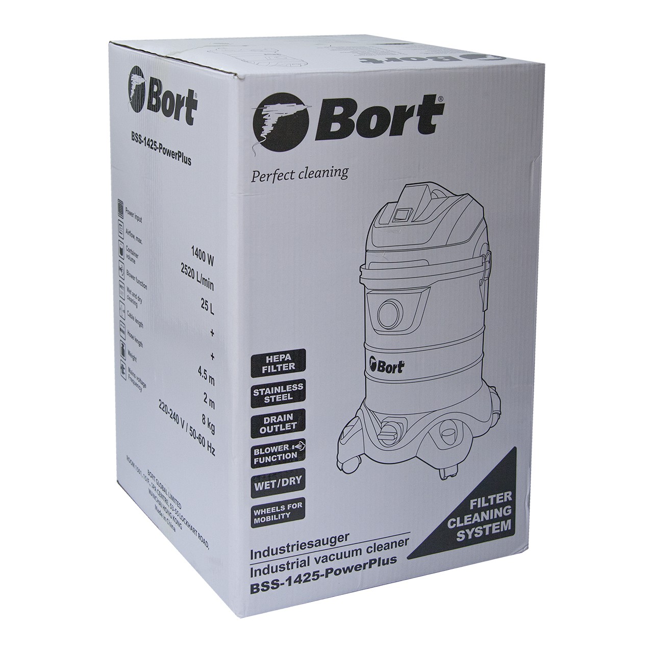 Пылесос для сухой и влажной уборки Bort BSS-1425-PowerPlus (91272270) - фото 12