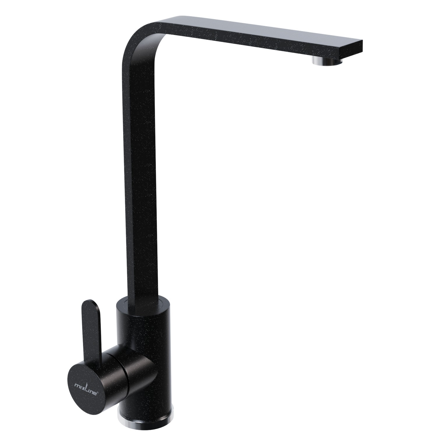 Смеситель для кухни MIXLINE ML-GS14 35к (343) антрацит высок. излив (550686)