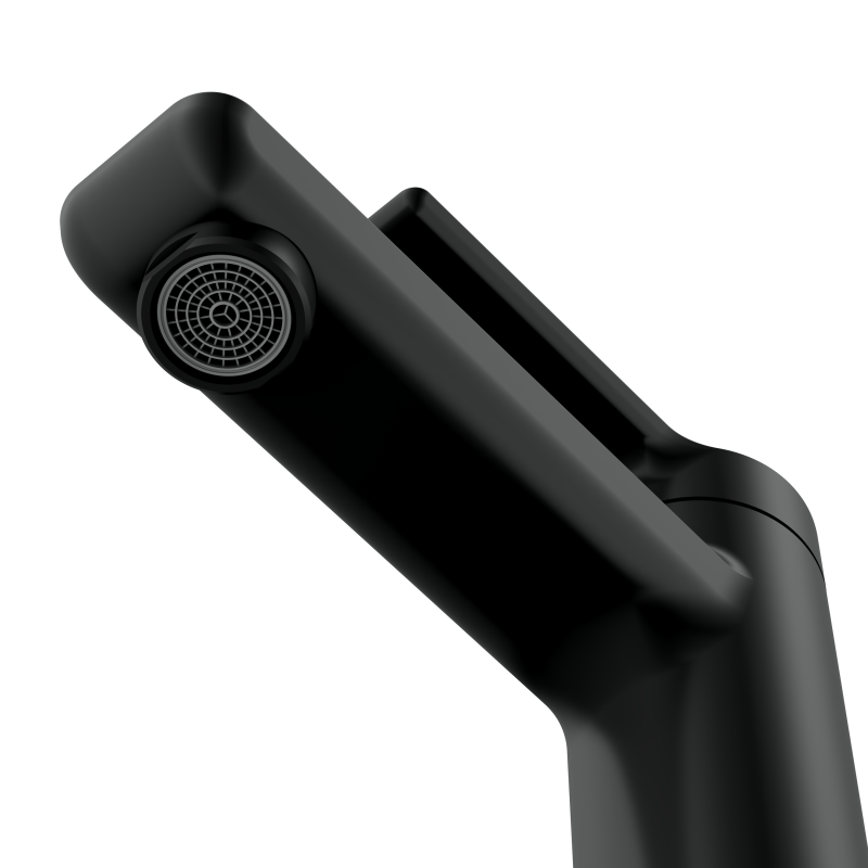 Смеситель для раковины CERSANIT VIBE однорычажный черный (68926) - фото 5