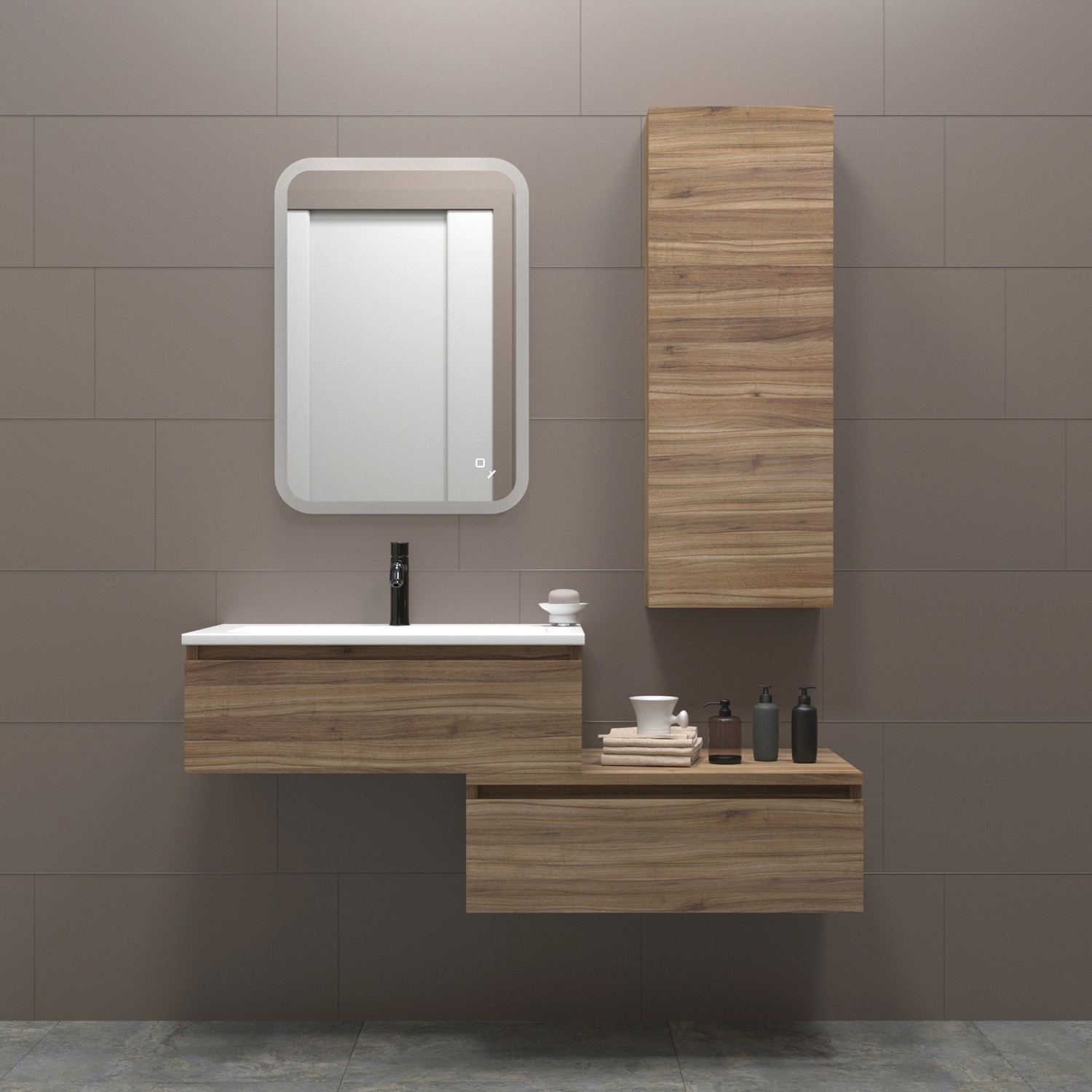 Зеркало MIXLINE "Колорит" ЭКОНОМ 500*600 (ШВ) сенсорный выкл,светодиодная подсветка,универс.крепеж (557937) - фото 5
