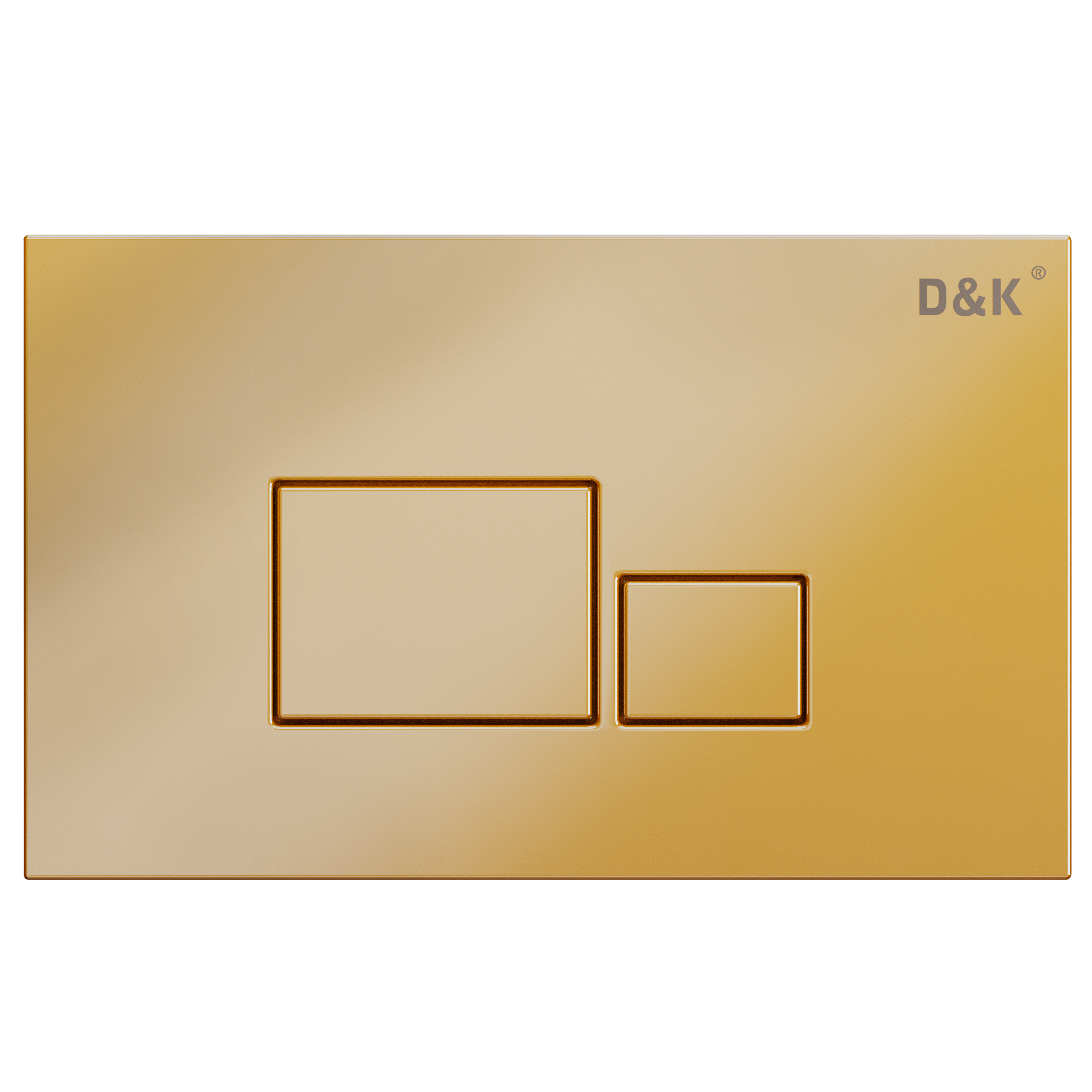 Клавиша смыва DK матовое золото Quadro (DB1519003) Клавиша смыва DK матовое золото Quadro (DB1519003) - фото 1