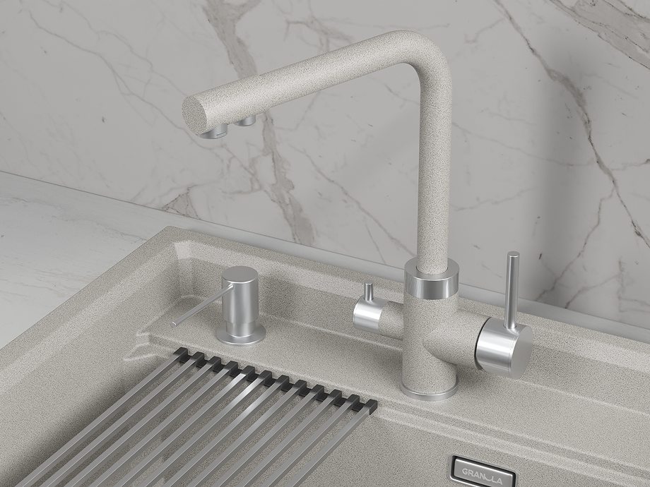 Смеситель для кухни GRANULA (5015, БАЗАЛЬТ) - фото 2