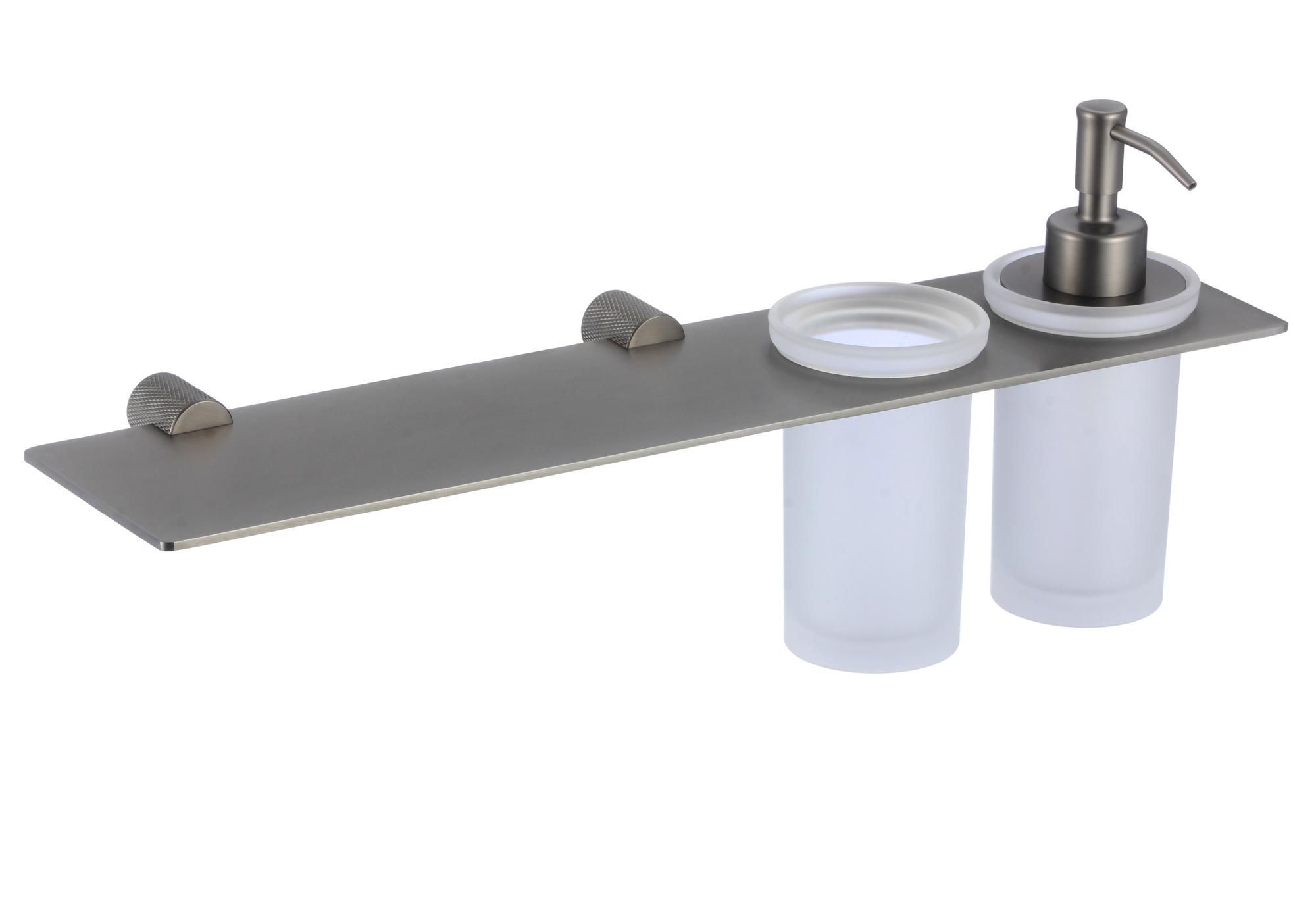 Держатель дозатора для жидкого мыла и стакана Savol (S-002169Q)