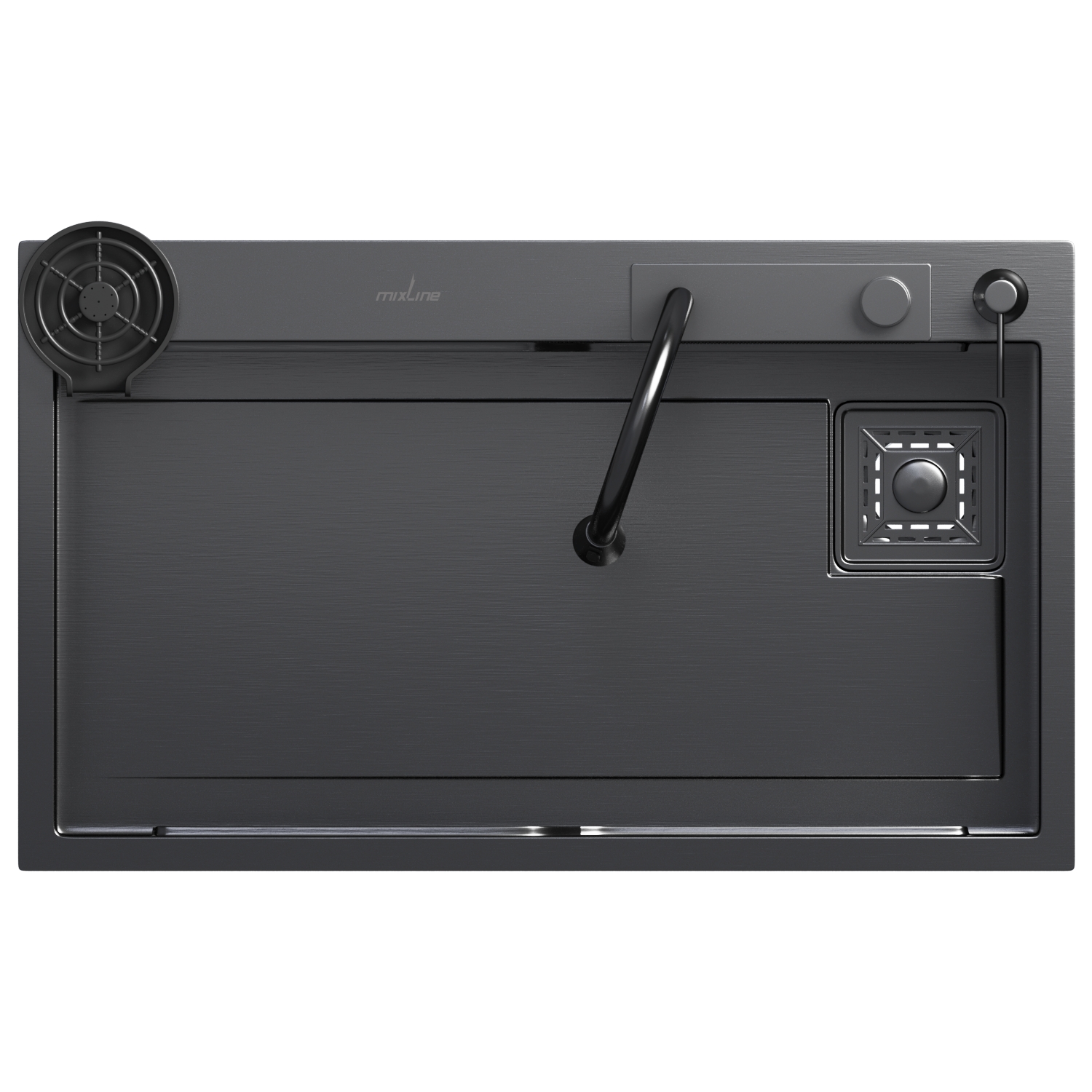 Кухонная мойка 75х46 вып 3 1/2 MIXLINE PRO 21,5см с сиф.ч.граф+доз+смесит+кол+д/р+о/с (552104) Кухонная мойка 75х46 вып 3 1/2 MIXLINE PRO 21,5см с сиф.ч.граф+доз+смесит+кол+д/р+о/с (552104) - фото 4