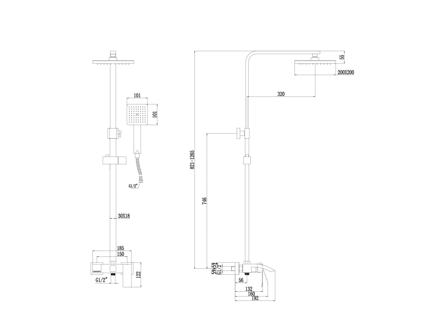 Душевая стойка Fmark (FS8645C) - фото 2