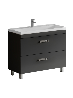 Тумба Velvex напольная Orlando 100, серый (tn.ORL.CLA.100.2Y графит)