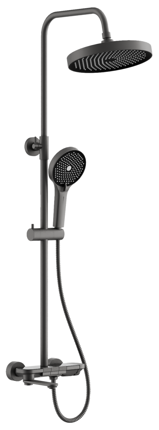 Душевая система BELZ оружейная сталь (B25713-3) - фото 1