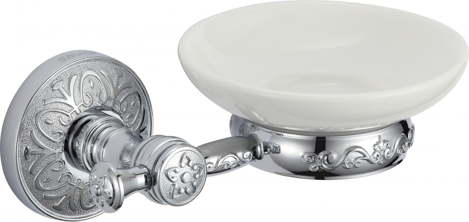 Мыльница керамическая с настенным держателем Savol 58а (S-005859A) - фото 2