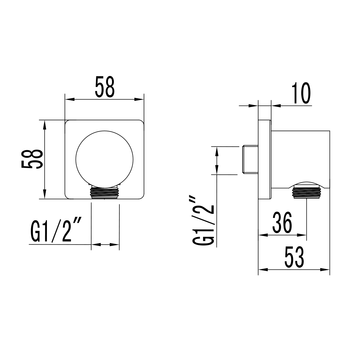 Подключение для душевого шланга Lemark для LM3722MW, LM3729MW (LM3783MW) Подключение для душевого шланга Lemark для LM3722MW, LM3729MW (LM3783MW) - фото 2