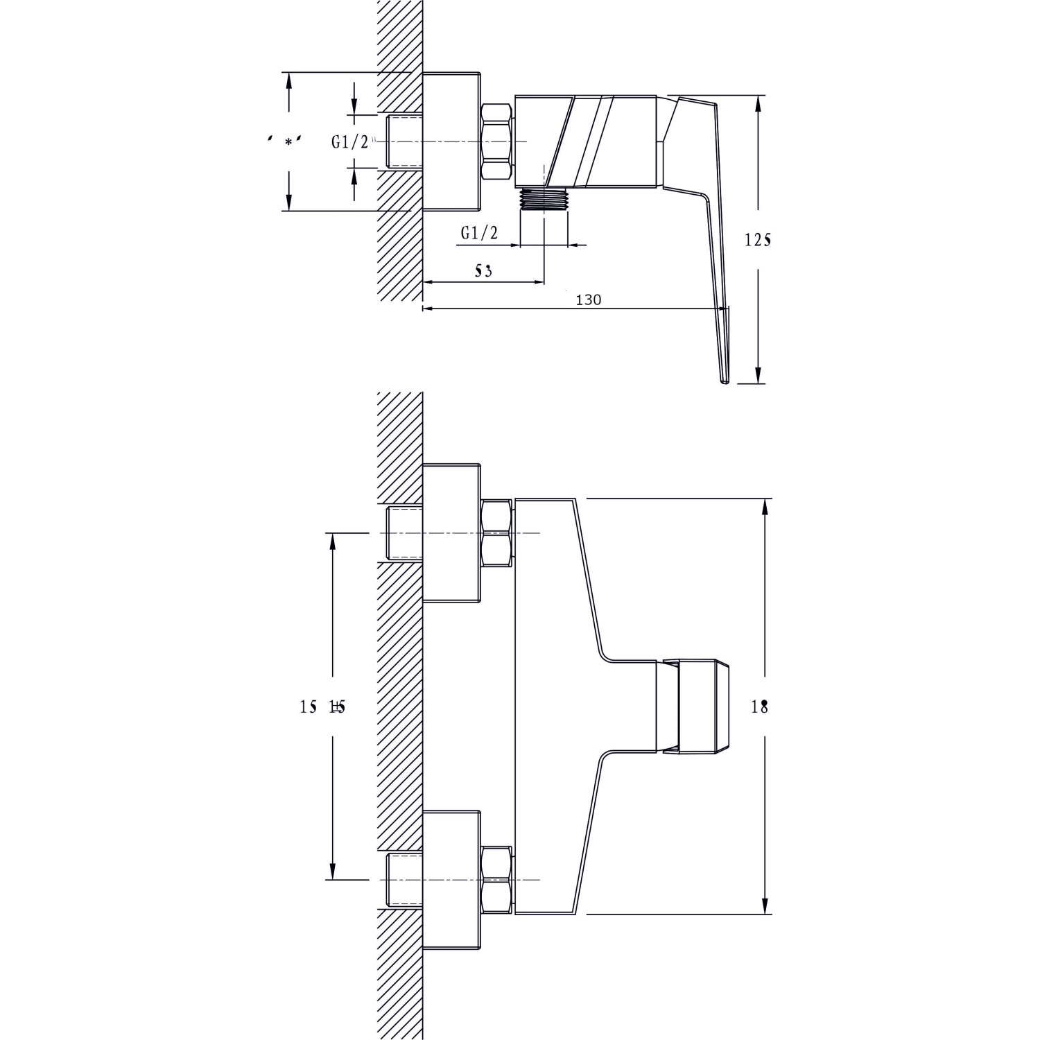 Смеситель для душа RUSH Thira (TR3635-63) - фото 2