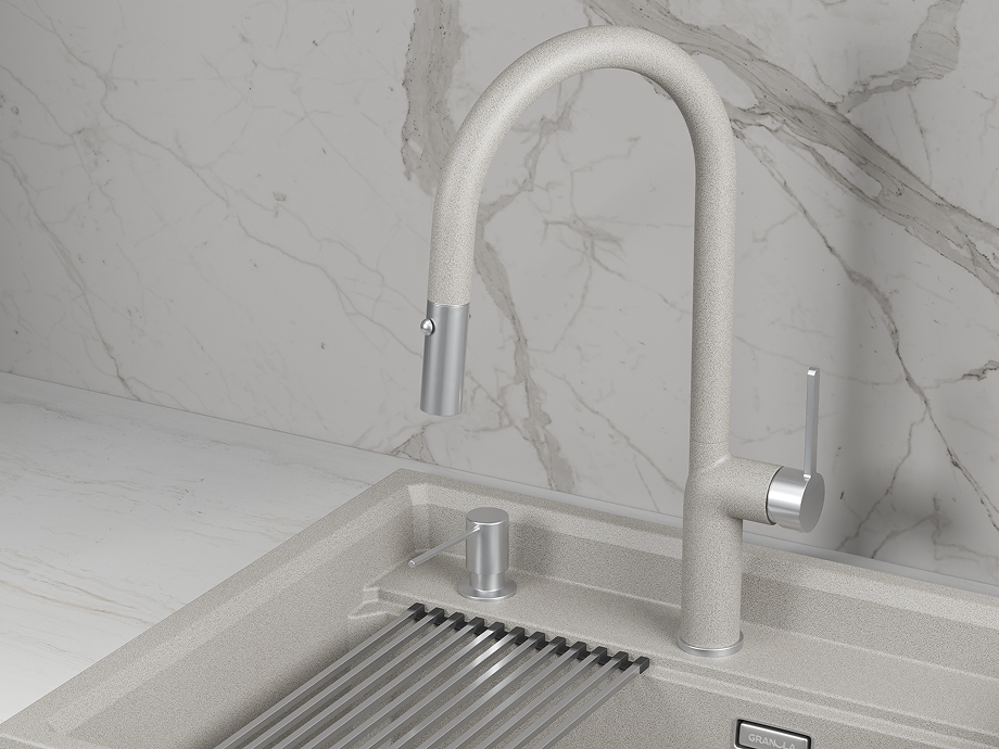 Смеситель для кухни GRANULA (9010, БАЗАЛЬТ) - фото 2