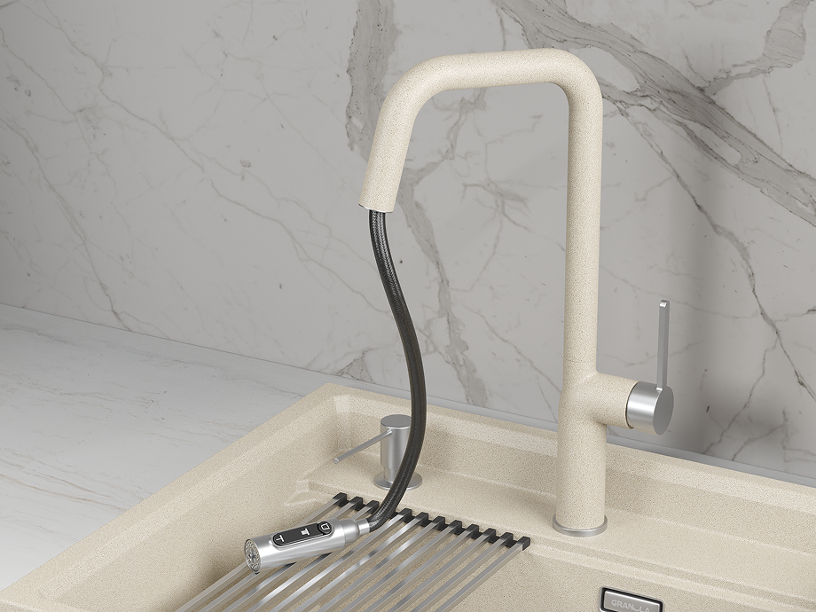 Смеситель для кухни GRANULA (9011, ПИРИТ) - фото 3