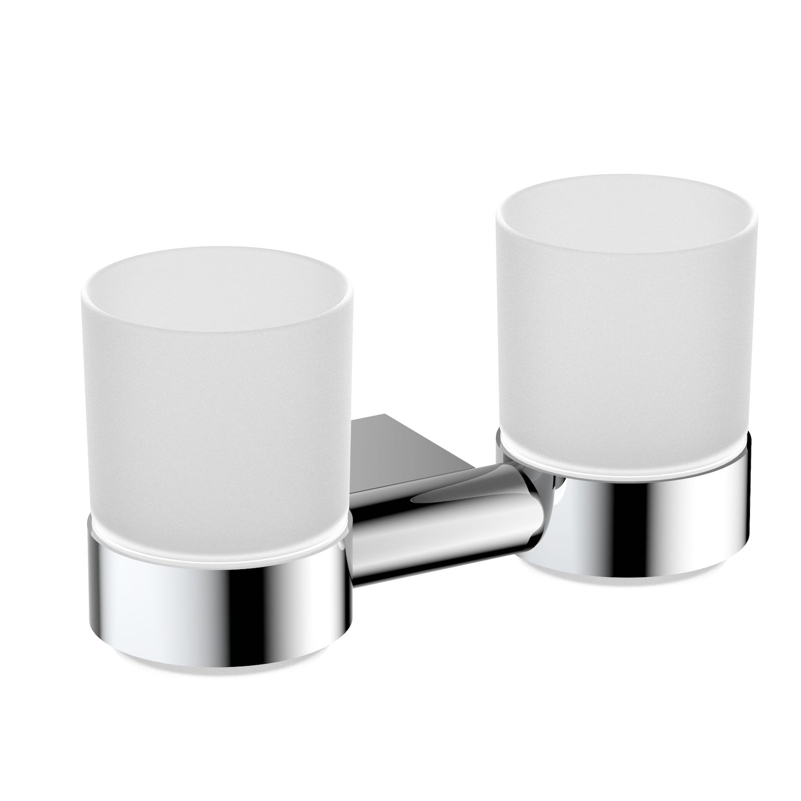 Стакан для зубных щеток двойной Timo Luiro хром (18534/00)