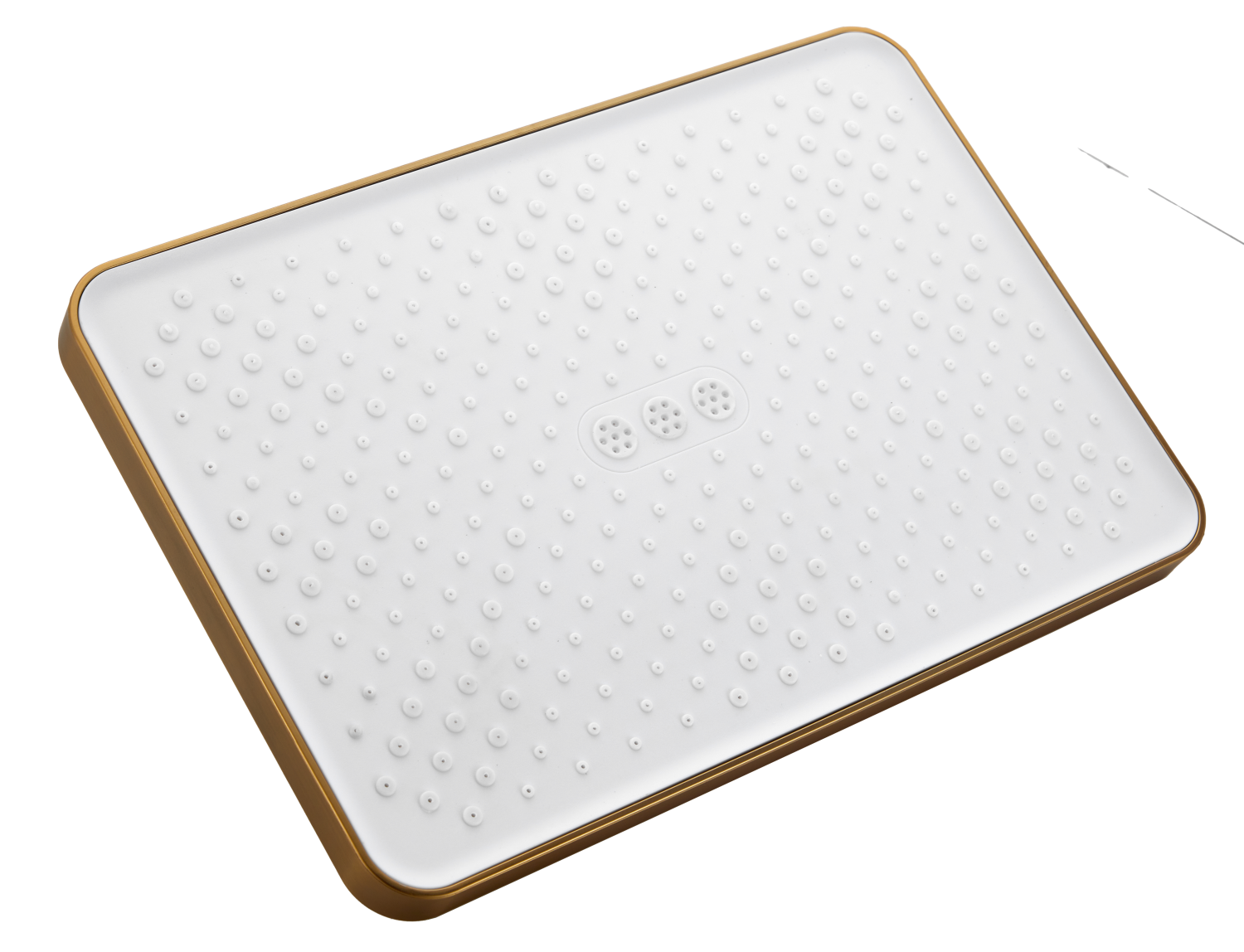 Лейка верхнего душа BELZ 305мм x 205мм, брашированное золото (BD02-5)