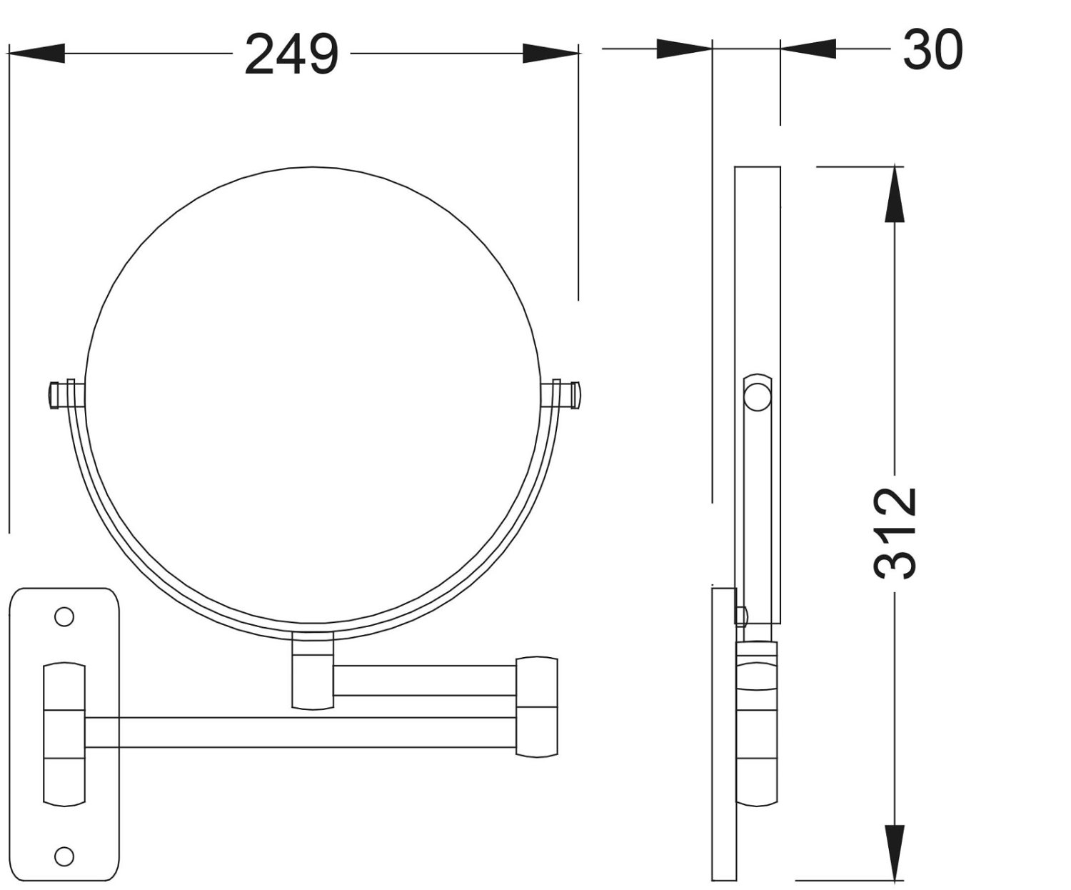 Зеркало Timo Selene (17076/17) золото матовое - фото 3