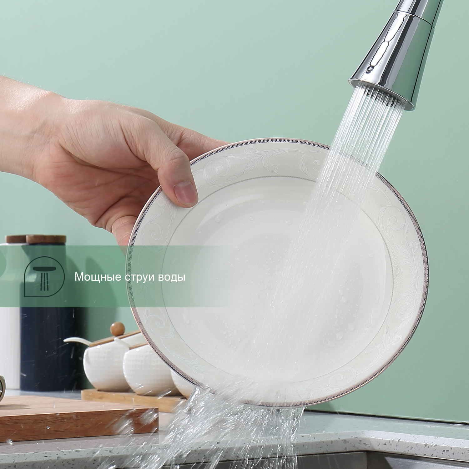 Смеситель Splenka для кухни с гибким изливом (S201.4306) - фото 9