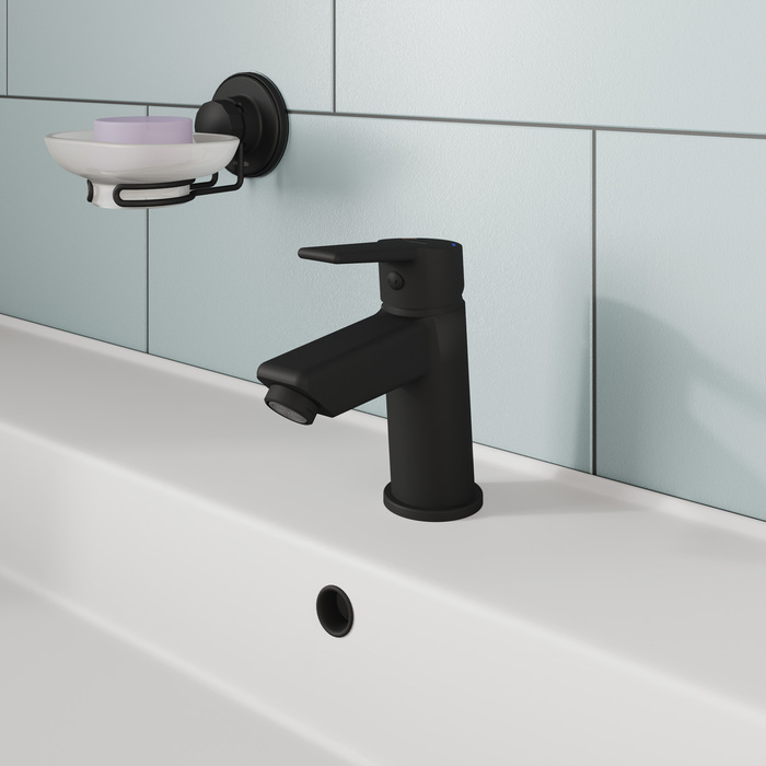 Смеситель для умывальника Milardo Stripe черный матовый (STRBL00M01) - фото 2