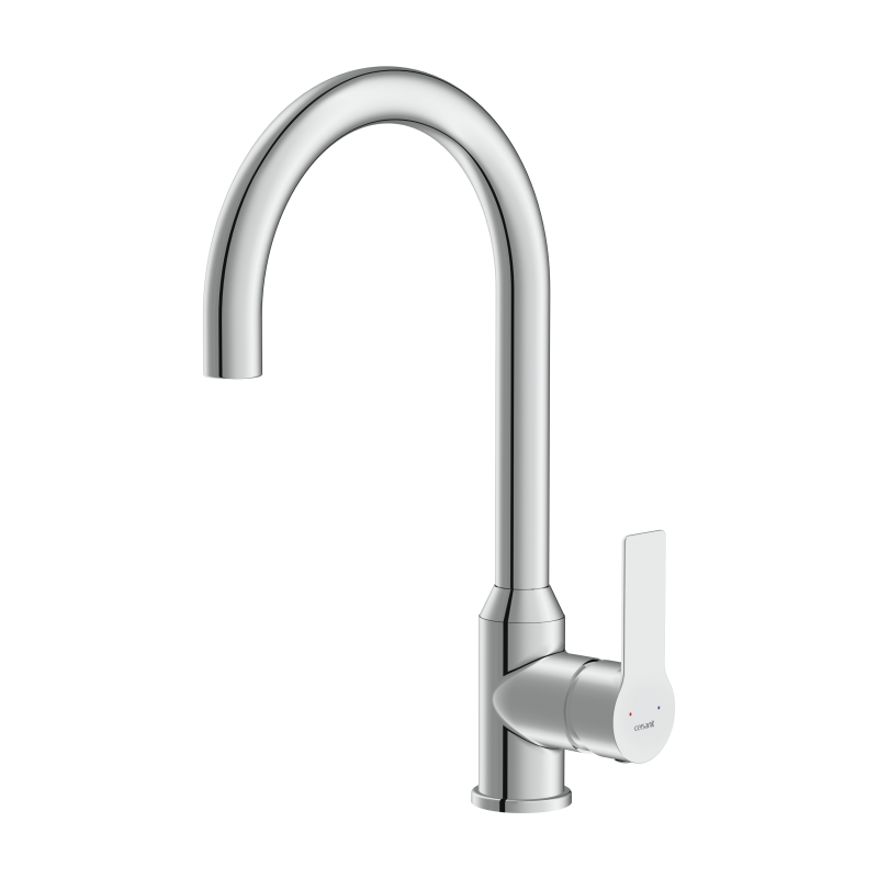 Смеситель для кухни CERSANIT VIBE однорычажный хром (68935) - фото 1
