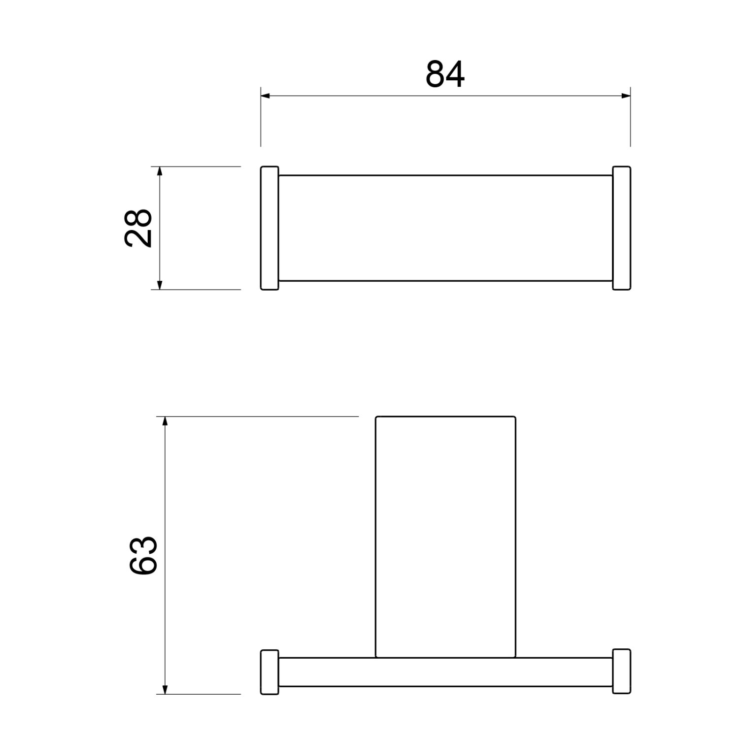 Крючок двойной Timo Torne золото матовое (43012/17) - фото 2