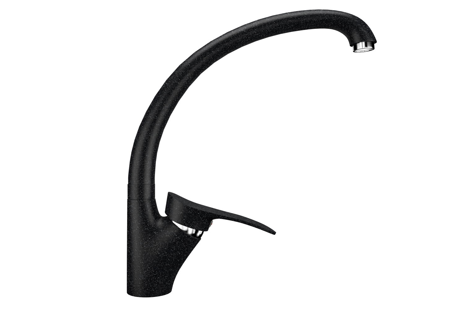 Смеситель для кухни ULGRAN Classic черный (U-001-308) - фото 1