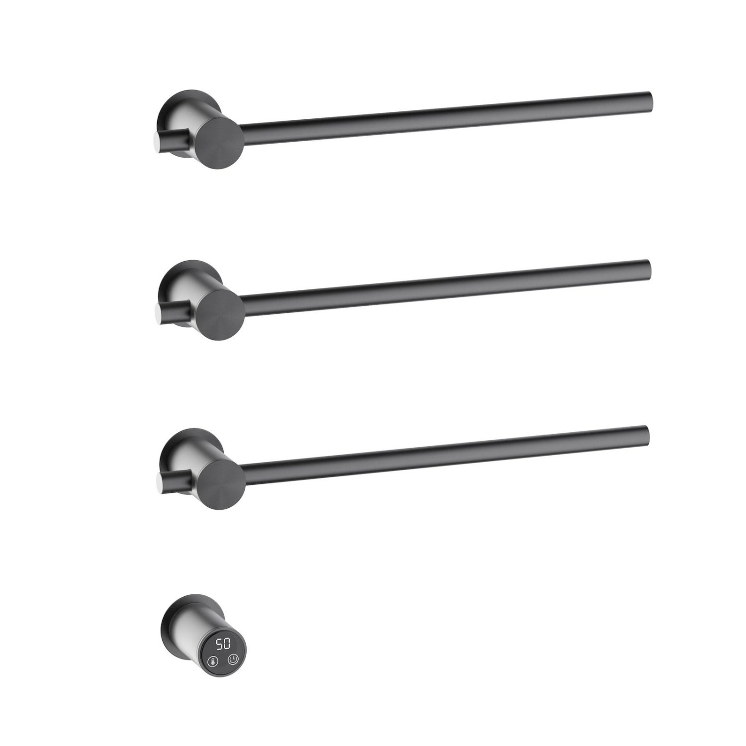 Полотенцесушитель электрический, встроенный Timo Saona черное золото (030/18SM) - фото 1