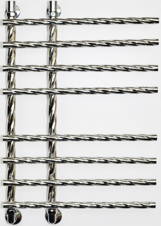 Полотенцесушитель Двин L braid 60/15/55 1"-3/4"-1/2" Универсальный К1, Полированный (4627146180999)