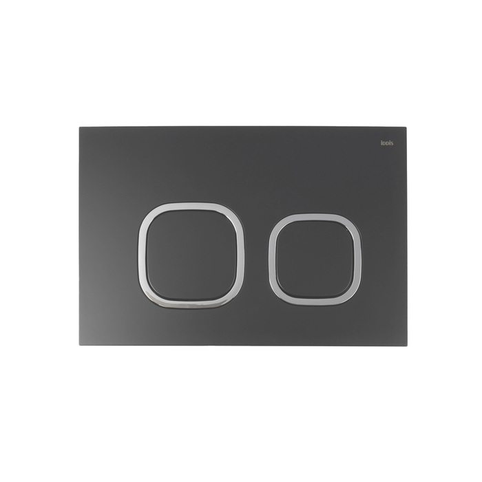 Клавиша смыва IDDIS Unifix универсальная, чёрная 004 (UNIS4BCi77) - фото 1
