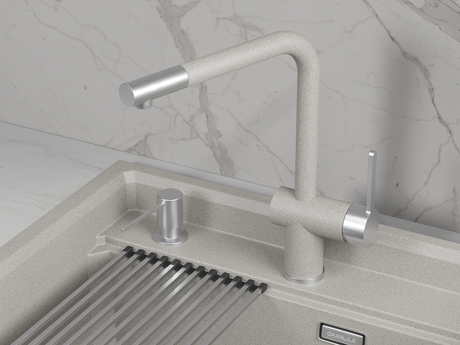 Смеситель для кухни GRANULA (5017, БАЗАЛЬТ) - фото 2