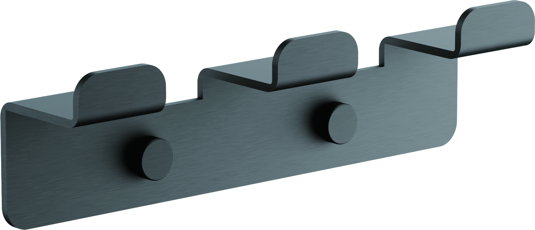 Планка с 3-мя крючками BELZ цвет: оружейная сталь (B9003-3)