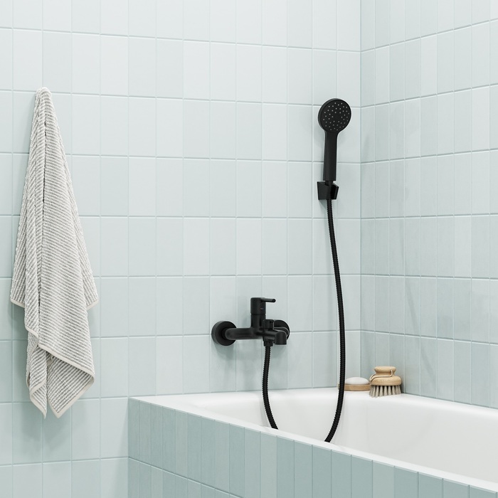 Шланг для душа IDDIS Agua черный матовый, нерж. сталь, 1,5 м (AGUS15B0i19) - фото 2