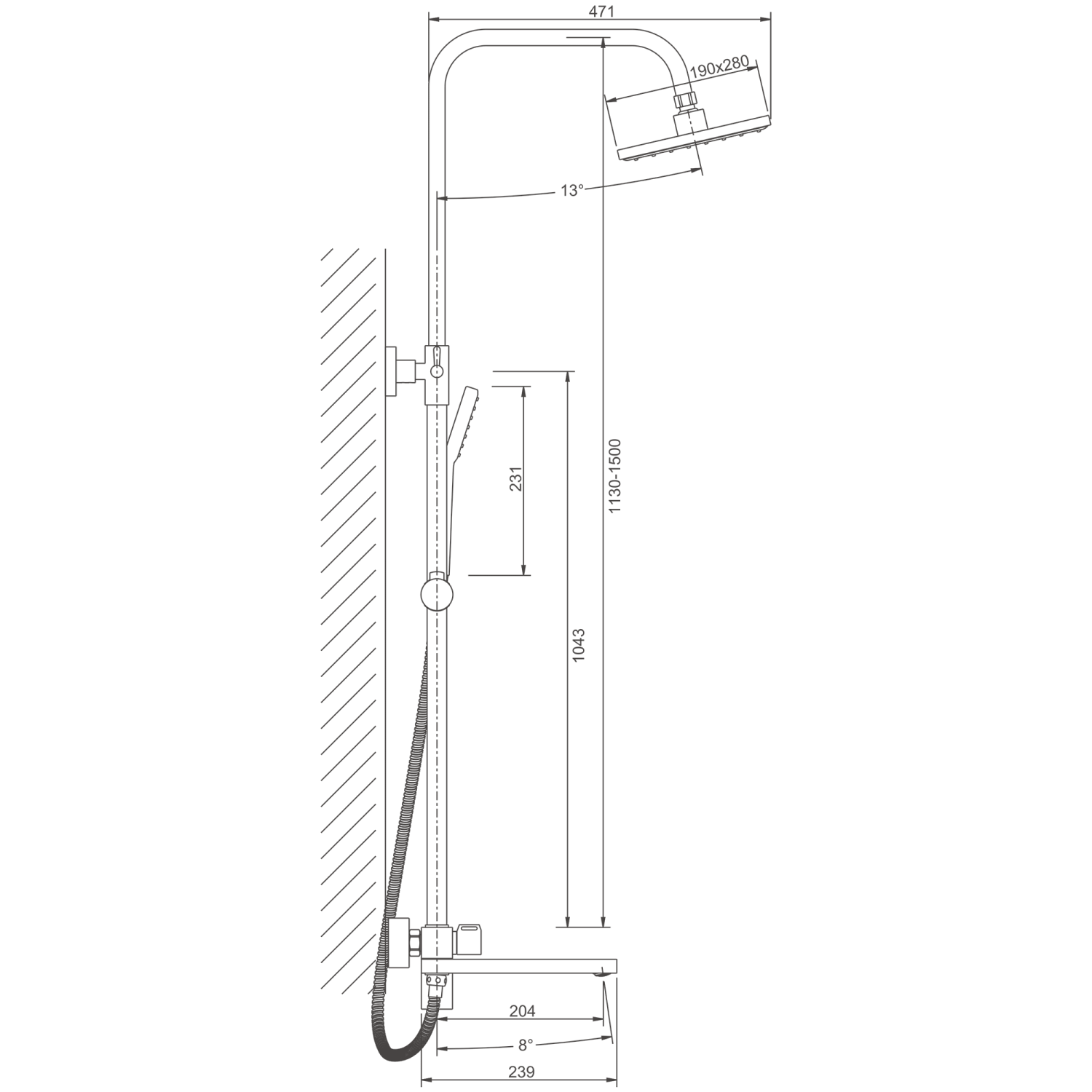 Душевая система BELZ (B24613) - фото 5
