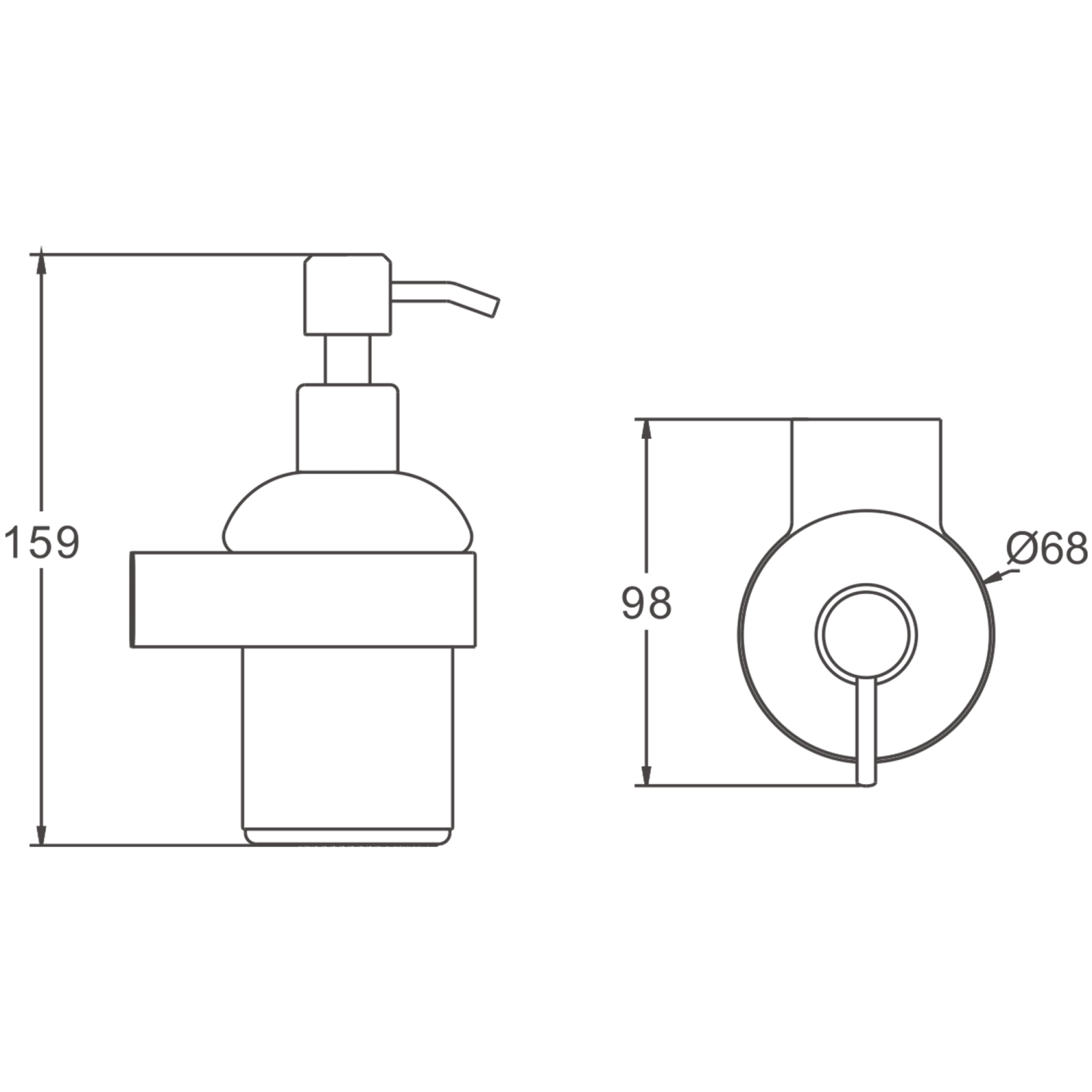 Дозатор BELZ брашированное золото (B90827) - фото 2