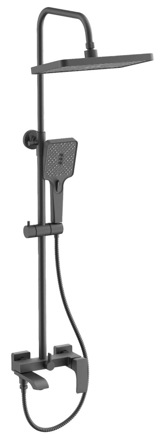 Душевая система BELZ оружейная сталь (B24507-3) - фото 1