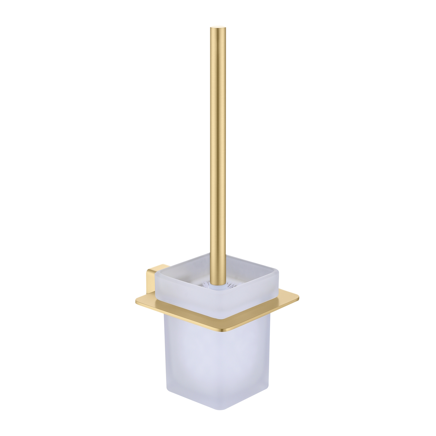 Ёршик для унитаза Raglo с держателем, сатин золотой (R301.10.03)