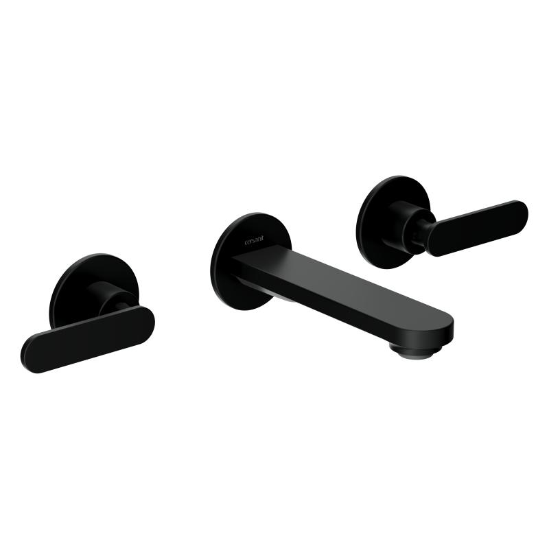 Смеситель для раковины CERSANIT OLIVA встраиваемый черный (68972) - фото 1