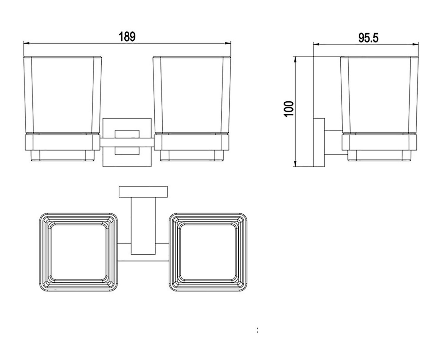 Стакан двойной Timo Selene (10034/00) - фото 2